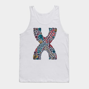 Tropical Letter X Tank Top